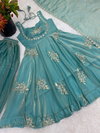 Nsr 891 Pure Fendy Silk Designer Anarkali Kurti With Sharara Dupatta Wholesale In India